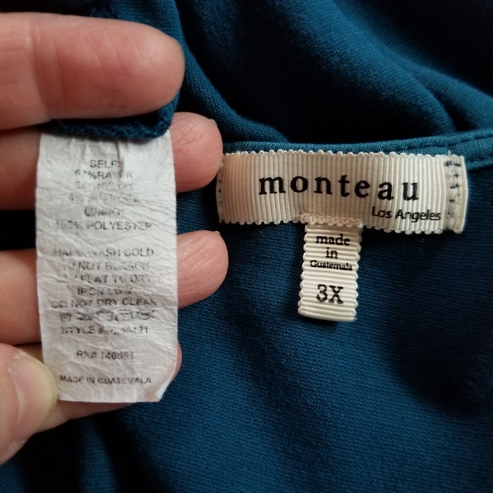 3X Monteau blue skater dress - Picture 4 of 4